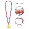 Pllieay 24 Pieces Plastic Winner Medals, Winner Award Medals, Gold Silver and Bronze Medals for Sports, Competition, Talent Show, Spelling Bee, Gymnastic Birthday Party Favors and Awards