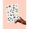 xo, Fetti Bug Temporary Tattoos - 48 Glitter Styles | Buggin' Out Insect Birthday Party Supplies, Bees, Spiders, Beetles, Butterflies, Arts and Crafts