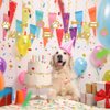 Puppy Dog Party Decoration Let's Pawty Birthday Party Streamers Dog Paw Bday Party Hanging Swrils Decoration 24pcs Party Decor Banner Supplies, Assembled and Ready to Use