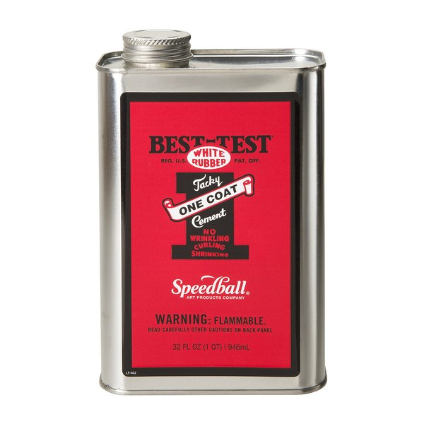 Best-Test One Coat Rubber Cement 32OZ Can