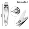 28 Pieces Fingernail Nail Clippers Bulk Thick Stainless Steel Toe Nail Clippers Nail Cutter Set Portable Sturdy Nail Clippers for Men and Women (Simple Style)