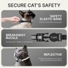Cat Collar with Airtag Holder, Breakaway Cat Airtag Collar with Reflective Strap, Lightweight Kitten Collar for Apple Air tag, Hidden GPS Tracker Holder for Boy Girl Cats, Kittens, Puppies (9-13")