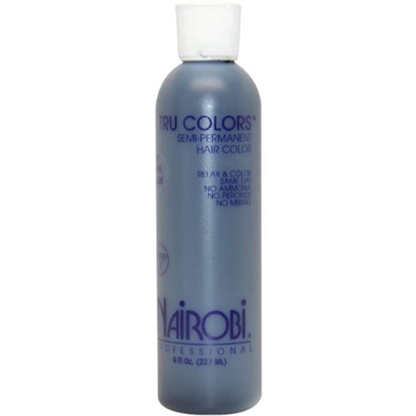 Nairobi Tru Colors Semi Permanent Hair Color No.1 Pure Black Unisex Hair Color, 8 Ounce