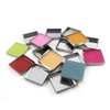 30 Pieces Empty Square Metal Tin Palette Pans Empty Square Metal Pans Cosmetic Eyeshadow Pans for Eyeshadow Palette Magnetic Makeup Palette, 26mm Wide 3.5mm Height