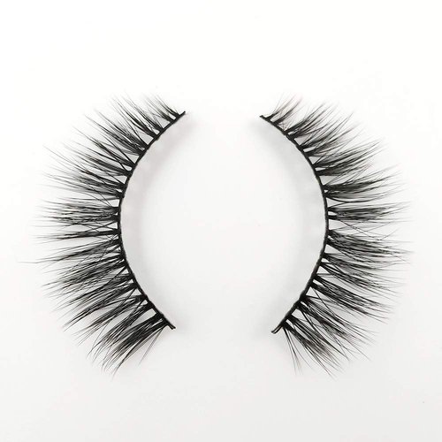 EDA LUXURY BEAUTY BLOSSOM 3D Faux Mink False Eyelashes - Natural Look Lashes, Light Volume, Medium Long Length Eyelash Extensions - Eye-Lifting, Cat Eye Effect Fake Eyelashes - Vegan & Cruelty-Free