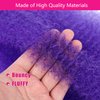 Afro Twist Hair 28 Inch 8 Packs, Springy Afro Twist Hair Pre Fluffed Spring Twist Hair Pre Stretched Wrapping Hair for Soft Locs Hair Extensions (8-Purple#)