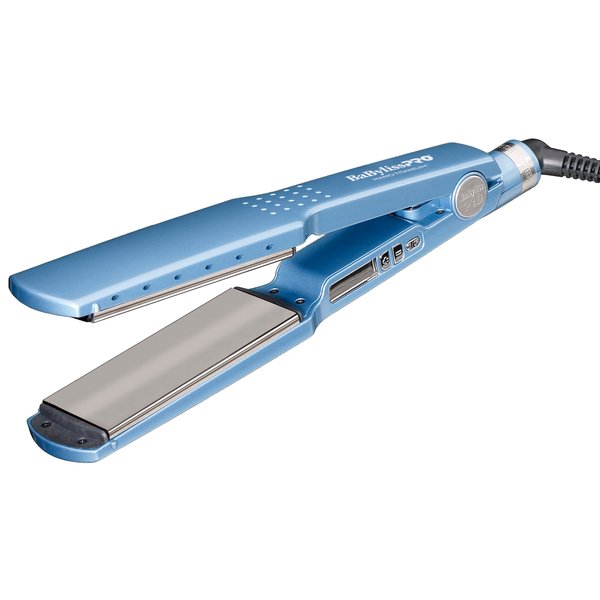 BaBylissPRO Nano Titanium Ionic Flat Iron Hair Straightener, 1 3/4" Hair Straightener Iron for Smooth, Shiny, Frizz- Free Hair and All Hair Types