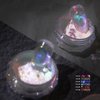 Ice Transparent Aurora Nail Powder Neon Rainbow Holographic Chameleon Powder Multi Chrome Iridescent Pigment Pearlescent Nail Art Glitters (6 Boxes Transparent)