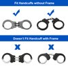Polymer Handcuff Case Fit Hinged Handcuffs Chain Handcuffs | Law Enforcement Handcuff Holder for Duty Belt, Handcuff Pouch| Fit 1.5'' 1.75'' 2.0'' Duty Belt, Not Fit ASP
