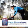 Super B Complex Gummies with Vitamin C & Folic Acid, Extra Strength Vitamin B Gummy Supplement with Niacin, B6, Folic Acid, B12, Biotin, Nature's Energy Immune Support Supplements - 60 Gummies