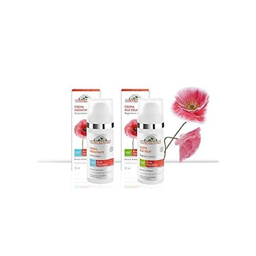 Corpore Sano SET: 1 Age Delay Cream + 1 Moisturizing Cream. Certified Bio Extract. PEG, Silicone, Mineral Oils and Parabens FREE. 55 ml.