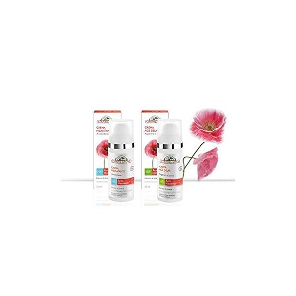 Corpore Sano SET: 1 Age Delay Cream + 1 Moisturizing Cream. Certified Bio Extract. PEG, Silicone, Mineral Oils and Parabens FREE. 55 ml.
