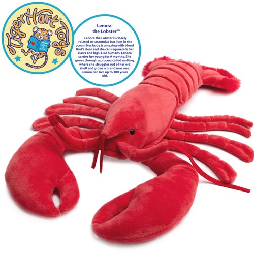 TigerHart Lenora The Lobster - 13 Inch Stuffed Animal Plush