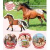 KIDBEST Horse Stable Playset, Horse Toys Set for Girls and Boys with Rider, Farm Animal Figurines Barn Toys, Pretend Play Toys for Kids 3-5 6 7 8-10 Birthday Gifts