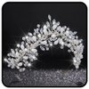 YBSHIN Wedding Rhinestone Tiara Headband Silver Crystal Crown Headband Princess Headpiece Bridal Headwear for Women and Girls