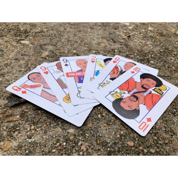 BullyFoot Basketball Playing Cards, Blue
