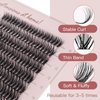 Pretty memory 360Pcs Individual Cluster Lashes 30D+40D Cluster Eyelash Extensions 10-16mm False Mink Eyelashes DIY Lash Extensions(C Curl）