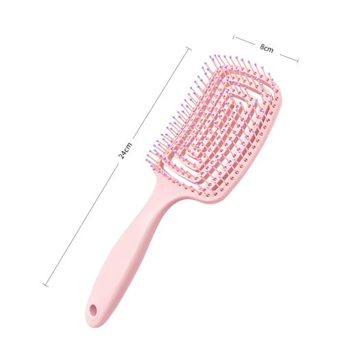 The Detangling Brush, Dry and Wet Hair Brush Detangler for All Hair Types, Great for Men, Women, Boys and Girls, Pink.