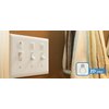 Visual Light Switch Sticker Labels - Bedroom & Bathroom Theme, White, 2D Design, 24PCS