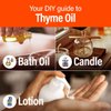 H’ana Thyme Essential Oil for Hair - 100% Natural Thyme Oil for Skin - Thyme Essential Oil for Diffuser (1 Fl Oz)