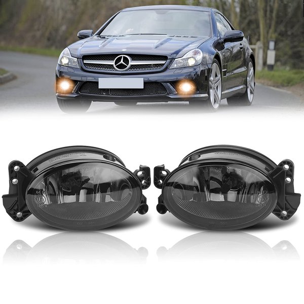 TangMiGe Fog Lights for Mercedes Benz C250 C350 CLS500 E320 E350 E550 G550 G55/G63/G65/R63/SL55 AMG GL320 GL450 GL550 ML320 ML350 ML450 ML550 R320 R500 SL500 SL600 2006-2015, 2PCS, Smoke Lens