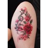 Womaha Flower Series 20 Sheets Color Temporary Tattoos for Women and Girls Fake Tattoo Stickers