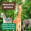 Terra by Battat – 6Pcs 4-5" Wild Life Set – Animal Figurines Include Elephants, Lioness, Zebra, Giraffe & Water Buffalo – Realistic Toy Figures for Kids 3 Years+