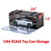 Toys Organizer Storage Case for Hot Wheels Car, for Matchbox Cars, for Mini Cars,1/64 Scale Hot Toy Wheels Display Case Holds 10/40 Cars，Interlocking Hot Car Wheels Storage (Black 40 PCS)