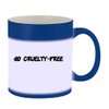 Knick Knack Gifts Go Cruelty-Free - 11oz Magic Color Changing Mug, Blue