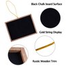 Super Z Outlet Mini 3" x 4" Wooden Frame Rectangle Hanging Chalk Blackboard for Arts & Crafts, Table Numbering, Party Favors (12 Pack)