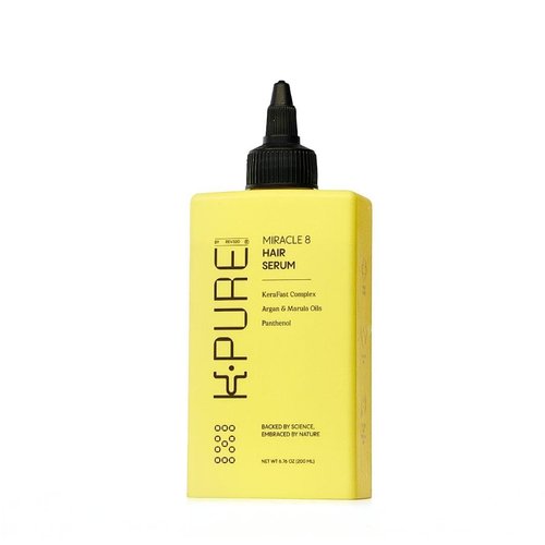 Miracle 8 Keratin Hair Serum by K-Pure, Instant Deep Conditioning Treatment, Sulfate & Paraben Free, Keratin & Argan Oil Growth Formula for Repairing Dry, Damaged Hair, Frizz Control, & Lasting Shine