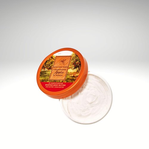 Bath & Body Champagne Apple & Honey Whipped Body Butter, 6.5 oz. / 185 g (Packaging May Vary)