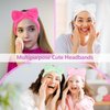 Ondder Skincare Spa Makeup Headband for Washing Face Terry Cloth Face Wash Headband Head Band for Skin Care Soft Make Up Headbands Bow Hair Band for Women Girls Spa Hair Accessories for Spa Party
