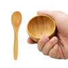 ericotry Eco Bamboo Mixing Bowl - Cute Small Facial Skin Care Mixing Bowl DIY Homemade Mini Cosmetic Tool Sets