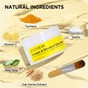 BACHERI Turmeric Vitamin C Clay Mask, Blackheads Acne Dark Spots Remover with Turmeric Extract, Turmeric Clay Mud Mask for Glowing Skin, Refining Pores and Controlling Oil