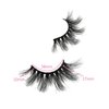 GOO GOO Mink Lashes 3D Mink Eyelashes, 10mm-17mm Fake Eyelashes Hand Made Individual Natural Eyelashes Reusable False Lashes for Women 1 Pair