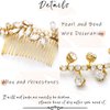 Yean Wedding Hair Comb Crystal Rhinestone Hair Vine Bridal Hair Piece for Women and Girls