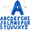 TONIFUL 52 Pieces 16 Inch Blue Letter A-Z Balloons Custom Phrase Mylar Foil Alphabet Letter Create Your Own Banner Reusable for Birthday Anniversary Celebration Graduation Party Supplies Decorations
