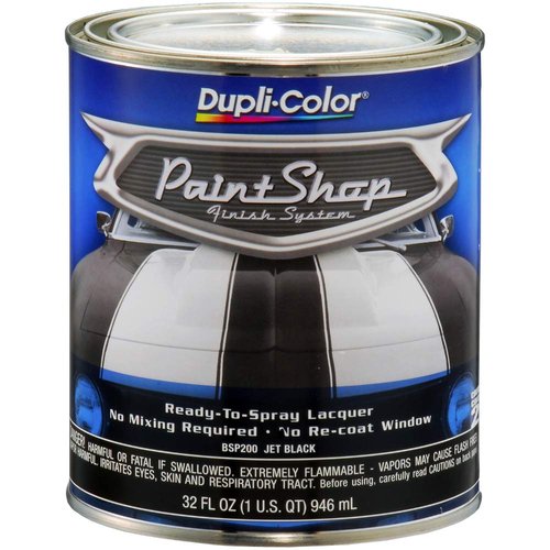 Dupli-Color BSP200 Paint Shop Finish System Base Coat – Jet Black - 32 oz. Automotive Paint