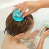 Nuby Scrubbies Silicone Bath Brush - Baby Essentials - Baby Bath Accessories - (2-Pack) Blue