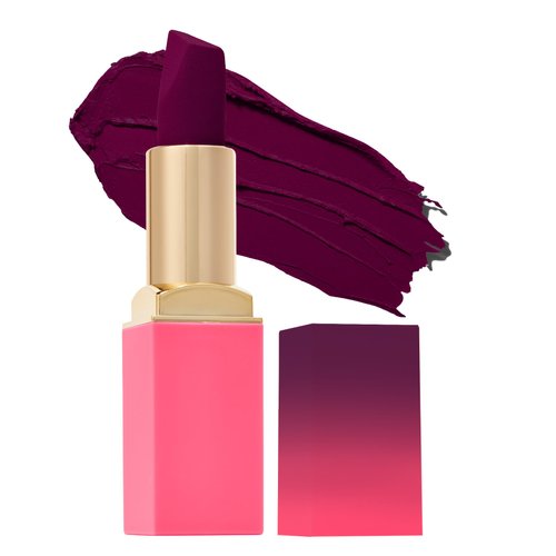 Juvia's Place Reds & Berries Velvety Matte Lipsticks The Berries Frenemy - Blackened Berry, Soft-Matte Lipstick, Hydrating, Highly Pigmented, Creamy, Smooth, and Long-Lasting