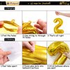 Gold Hello 2025 Balloons Numbers New Years Decorations with Star Balloons for New Years Eve Party Supplies 2025, New Year Balloons for Happy New Year Decorations 2025, NYE Decorations 2025