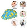Yellow Rubber Ducks Shower Cap For Women Adjustable Double Waterproof Layers Bathing Shower Hat Hair Protection Reusable Ladies Spa Salon Shower Hat