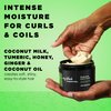 MY BLACK IS BEAUTIFUL Sulfate Free Hydrating Curl Cream for Curly and Coily Hair with Coconut Oil, Honey and Turmeric, 7.6 Fl Oz