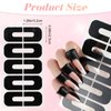 100PCS Nail Polish Protector for Fingers, Gel Nail Sticker, Peel Off Barrier 99.99%+ UV Finger Protection Skin Cuticle Protector Tape for Nail Painting, U-Shaped French Tip Nail Art Accessories DIY