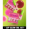 4 Colors Lip Oil Lip Glaze,Hydrating Tinted Plumping Lip Gloss,Fat Lip Oil Drip,Big Brush Head Clear Pink Shiny Glow Reviver Lip Care Oil,Long Lasting Non-sticky Transparent Lip Oil,Makeup Gift-SetA