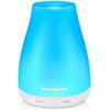 InnoGear Essential Oil Diffuser, Upgraded Diffusers for Essential Oils Aromatherapy Diffuser Cool Mist Humidifier with 7 Colors LED Lights 2 Mist Mode Waterless Auto Off for Home Office Room, White