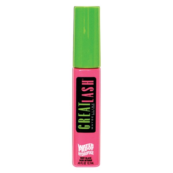 Maybelline New York Great Lash Waterproof Mascara, Very Black, 0.43 Fluid Ounce