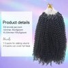 Microlink Hair Extensions Human Hair for Black Women Afro Kinky Curly Microlinks Human Hair Natural Black Brazilian Remy Hair Microlinks Hair Extensions 100 Strands 18 Inches