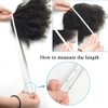 Luwigs Afro Kinky Curly 3B 3C Clip in Hair Extensions for Black Women Real Brazilian Virgin Human Hair Clip Ins Natural Color 7pcs/set (14 inches, 3B 3C Afro Kinky Curly)